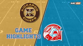 GAME HIGHLIGHTS | KICKAPOO vs GLENDALE | FOOTBALL