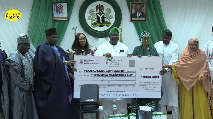 Nigeria's First Lady Remi Tinubu Storms Plateau State, Donates N500m To 500 Displaced Families