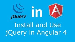 How to Import and Use jQuery in Angular 4 видео Использование jQuery