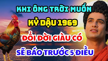 Ông Trời Báo Trước Kỷ Dậu 1969 Sắp Phát Tài, Trước Hết Sẽ Gặp 5 Chuyện Này