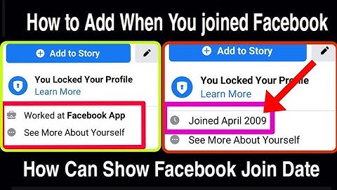 how to add when you joined Facebook || facebook join date show