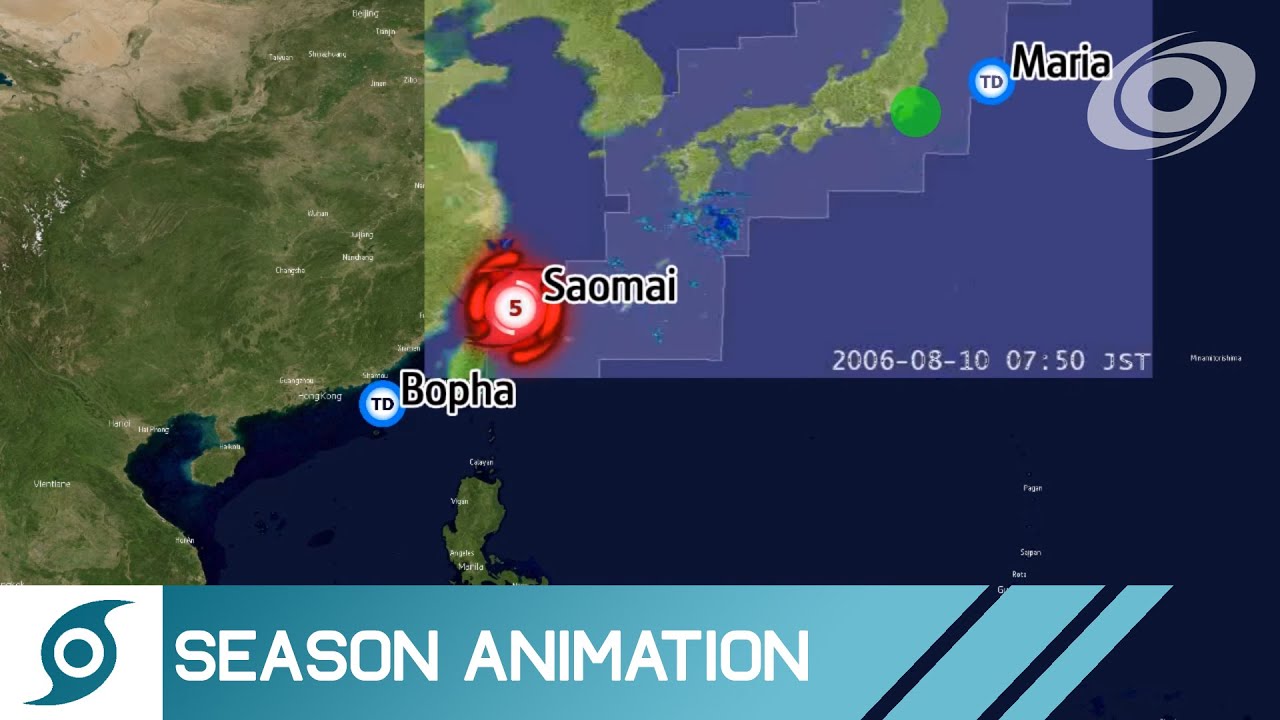 2006 Pacific Typhoon Season Animation observation ps4