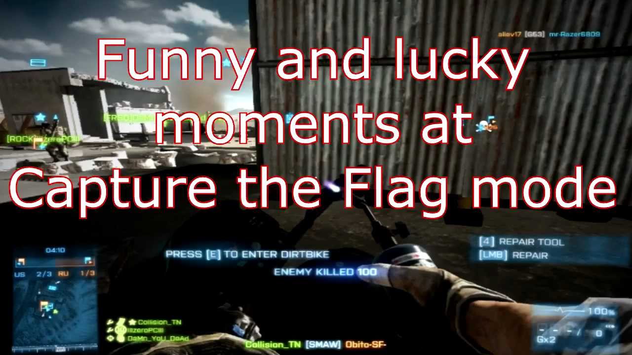 [Battlefield 3] Funny and lucky moments at CTF mode