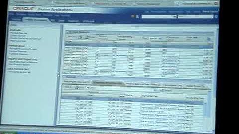 Demo Oracle Fusion Application