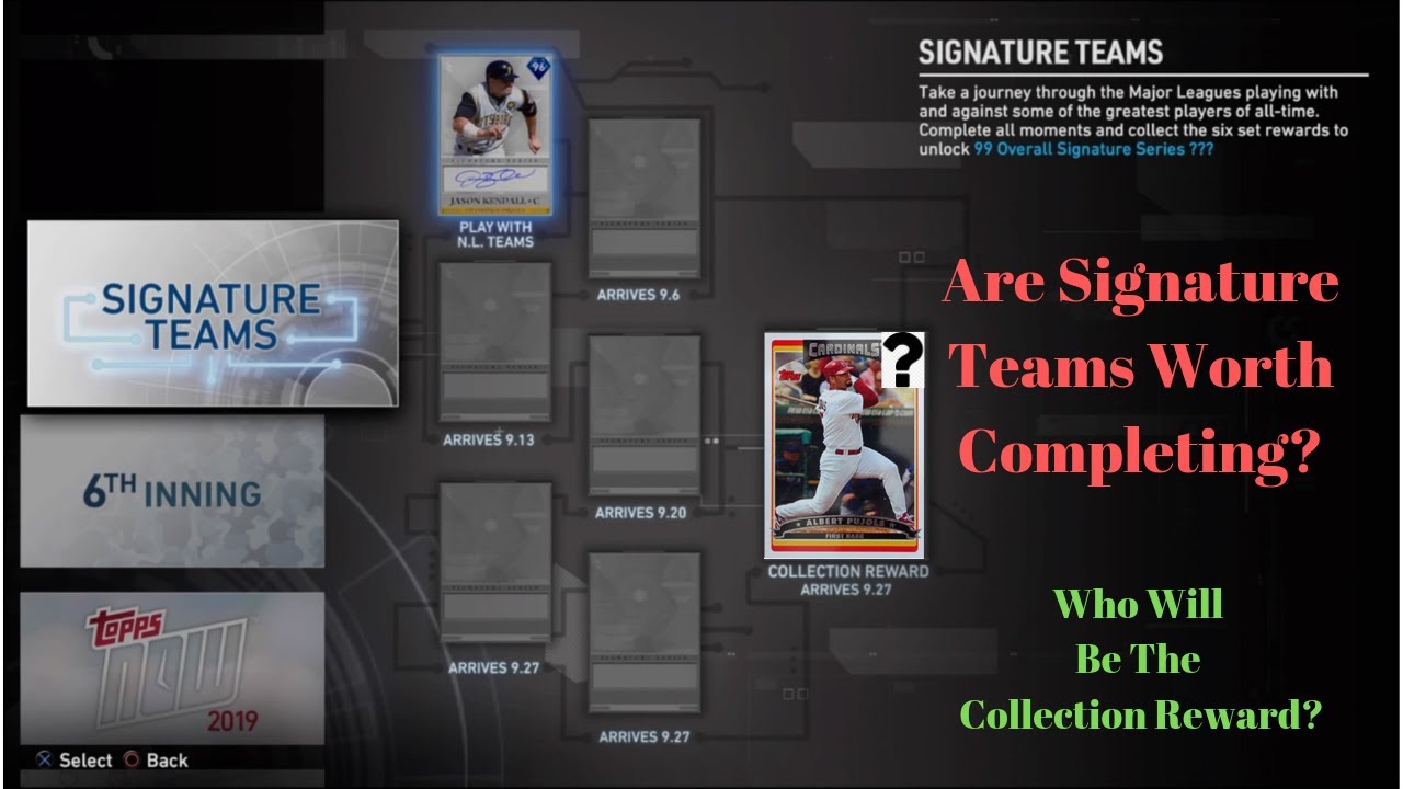 Are The Signature Teams Worth Completing? Mlb The Show 19 Diamond Dynasty