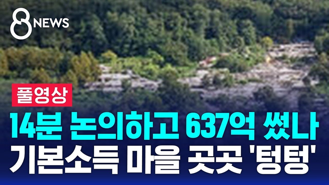 14분 논의하고 637억 썼나…기본소득 마을 곳곳 '텅텅' (풀영상) / SBS