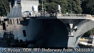 JS Hyūga (DDH-181) Underway from Yokosuka