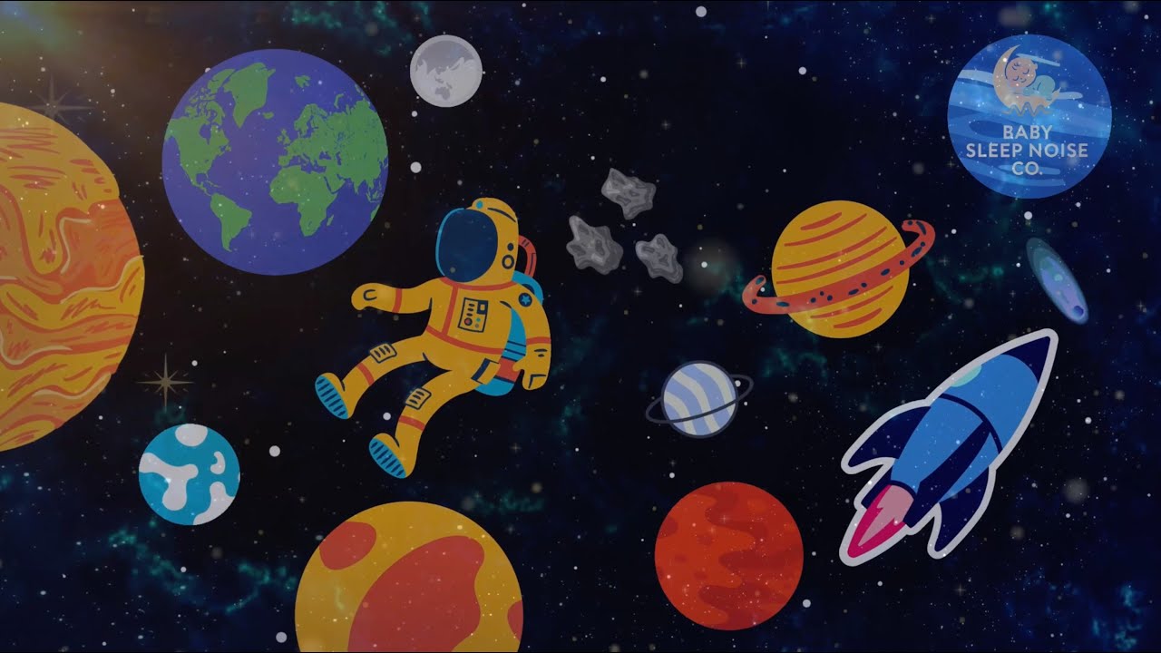 Baby Astronaut Sleep Mission – 9 Hours of Calming Space Music for Babies  😴  BabySleepNoiseCo. 🌙✨