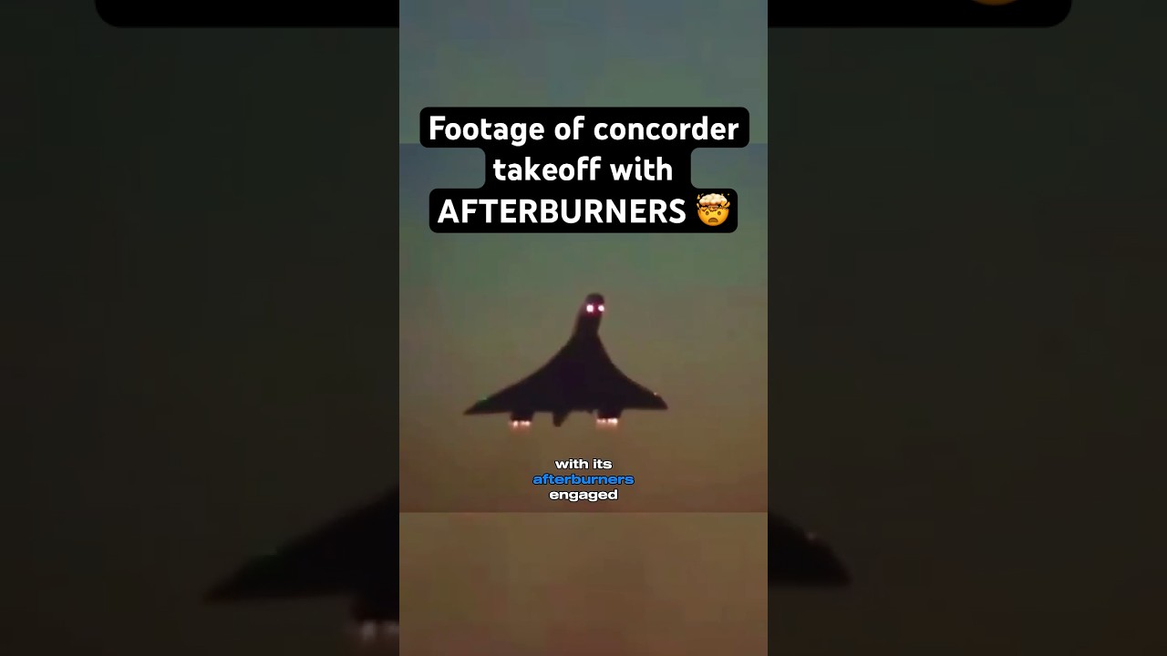 Concorde taking off with its AFTERBURNERS ENGAGED! 