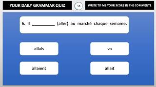 Quiz sur l'imparfait screenshot 1