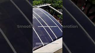 Motorised Retractable Roof for Bengaluru Restaurant #retractableroof #architecture #rooftop
