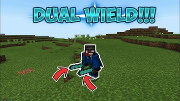 HOW To DUAL WIELD In MCPE 1.2!!! - Minecraft PE (Pocket Edition)