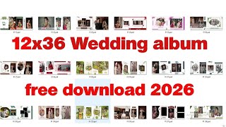 12x36 Wedding album psd file download 2026 @AiOneClick