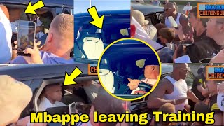 Real Madrid Fans Stopped Kylian Mbappes Car For Autograph & Pictures Mbappe First Day At Madrid