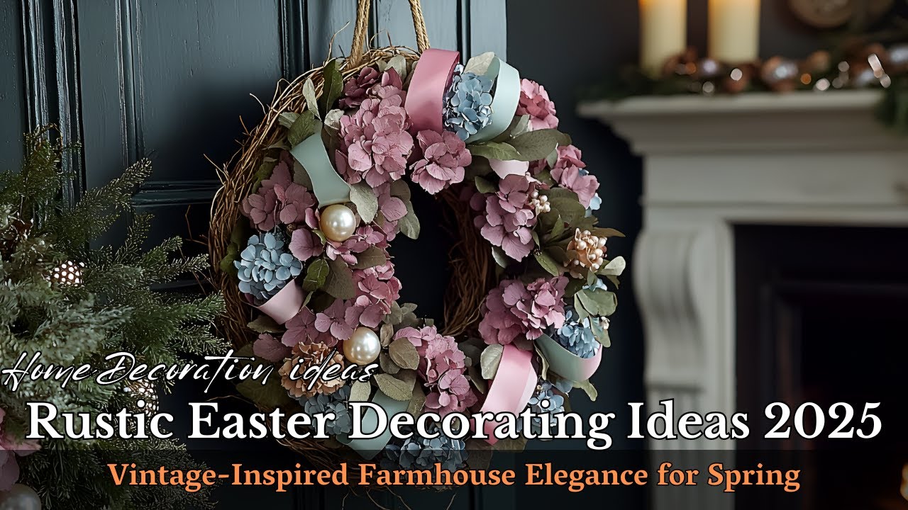 Spring Vintage Elegance: Modern Rustic Farmhouse & Easter Home Decor Trends 2025