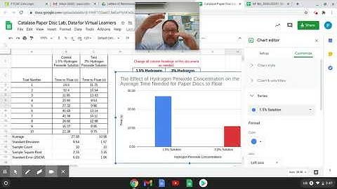 How to Add Error Bars in Google Sheets for the Enzyme Catalysis Lab