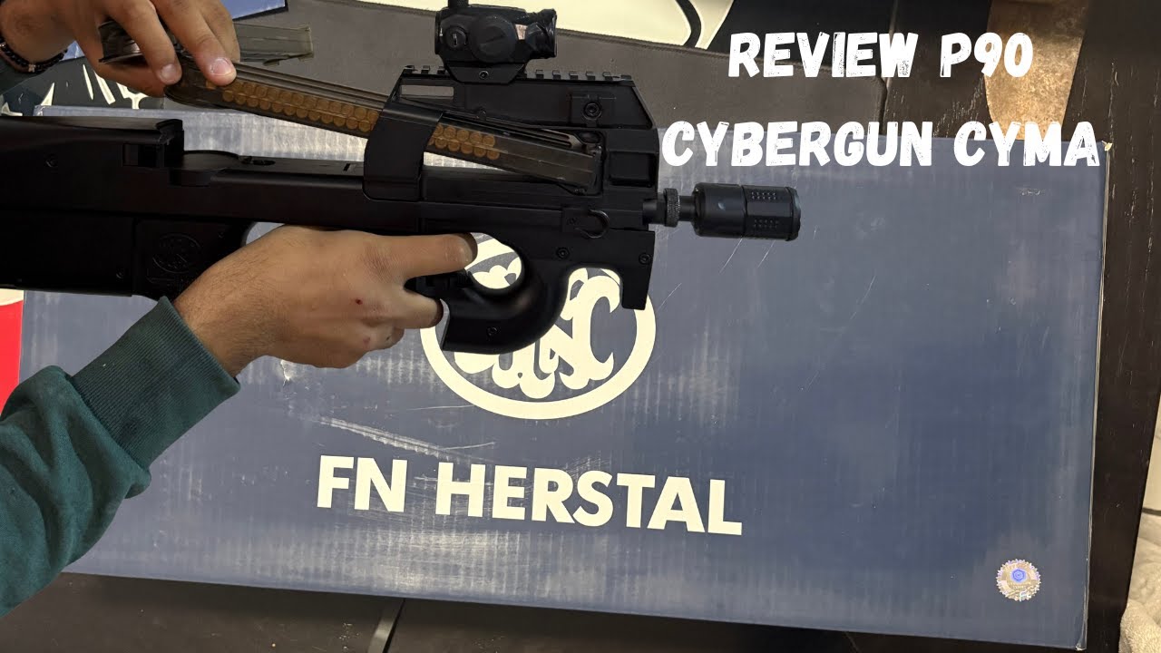 UNBOXING P90 CYBERGUN CYMA (con PRUEBA DE TIRO) en ESPAÑOL