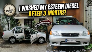 Maruti Esteem Diesel Wash After 3 Months | Full Cleaning & Shine ✨