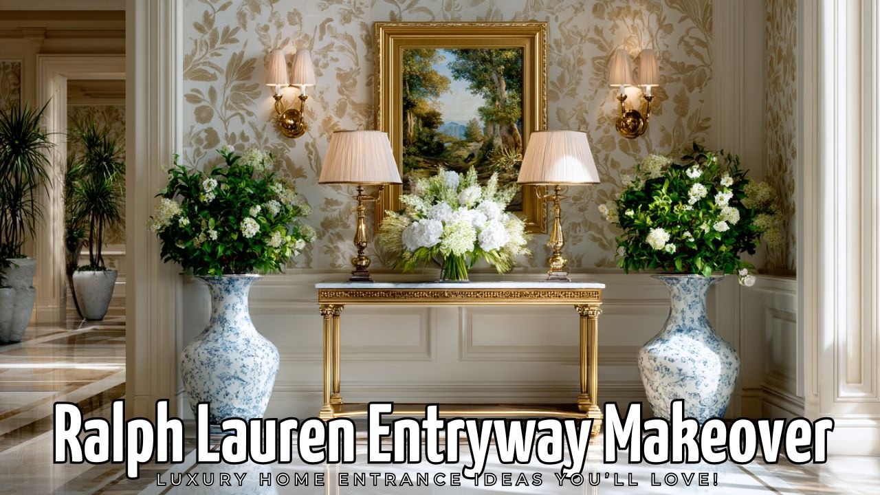 Ralph Lauren Entryway Makeover | Luxury Home Entrance Ideas You’ll Love ...