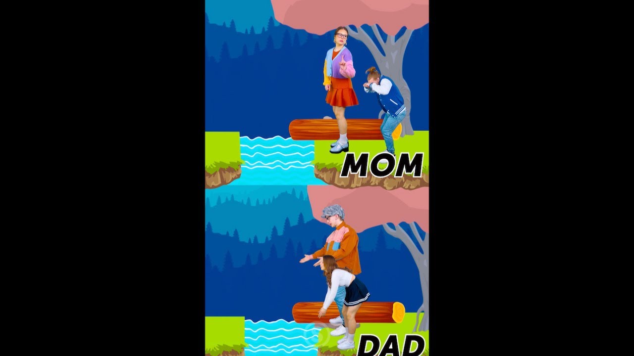 Mom VS Dad: who does it better? 🤪 Mobile Game Ads Be Like 