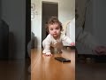 Baby Gets Close Eyes Wide Says Hello#viral #funny #shortvideo