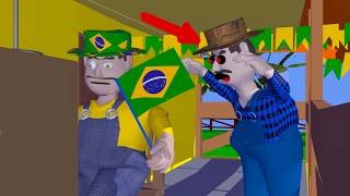 JUCA PAÇOCA na COPA DO MUNDO, ANIMAÇÃO 3D