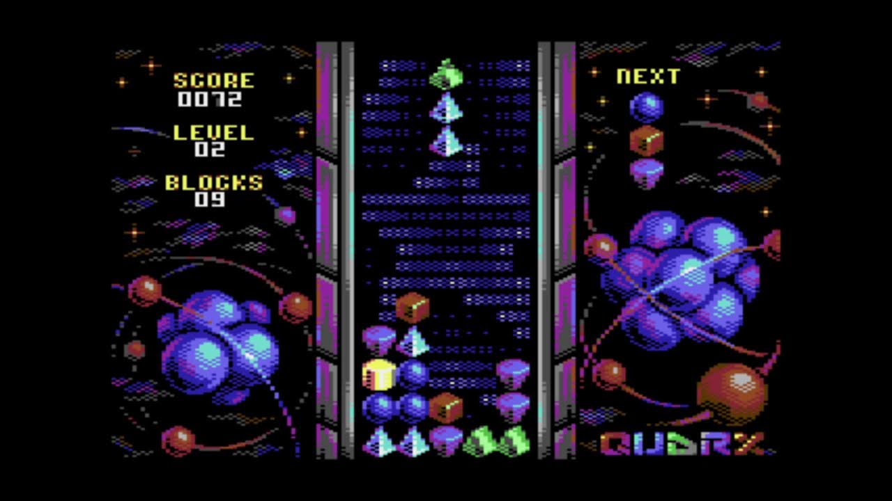Quarx for the Commodore 64 - Streamed on an Ultimate 64