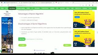Apriori algorithm using python......