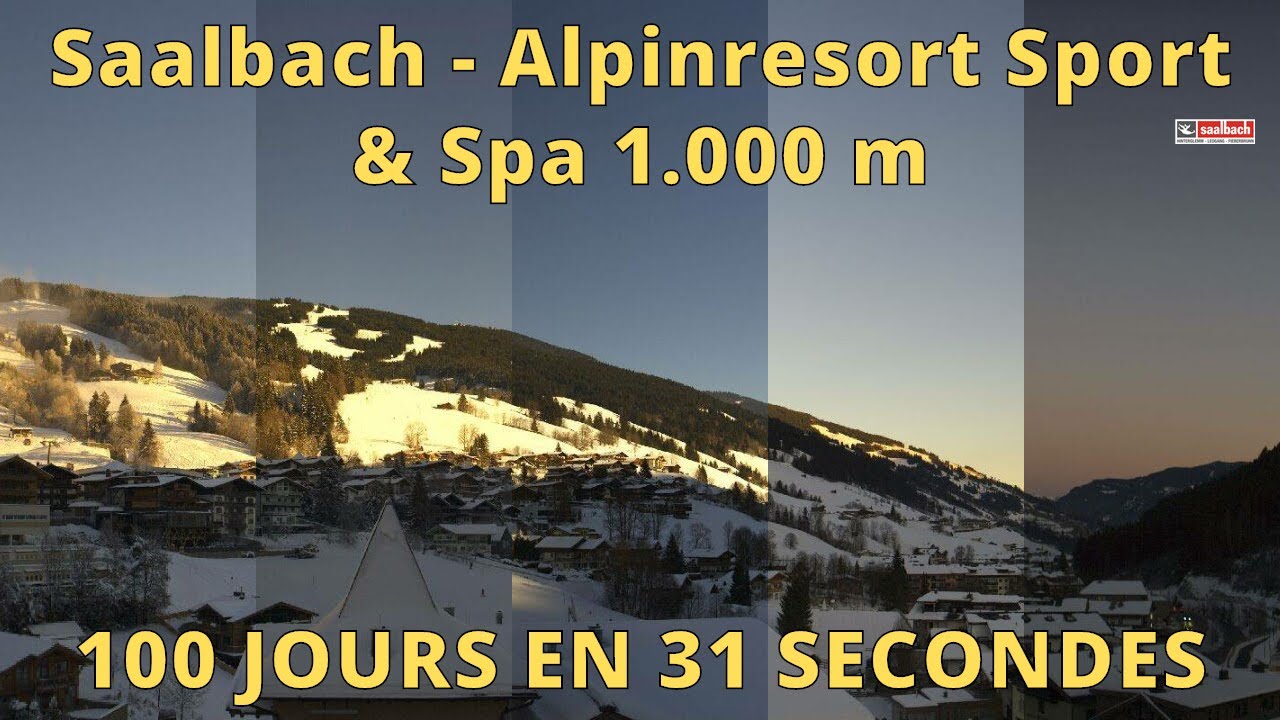 Saalbach Hinterglemm / Leogang / Fieberbrunn ⏩ Timelapse 100 jours