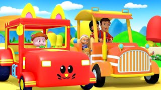 Wheels On The Tractor Farm Vehicles & More Kids Nursery Rhymes