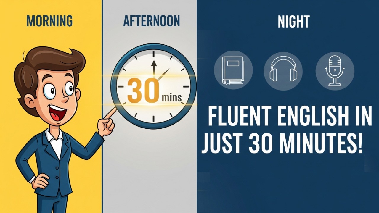 Practice English in Just 30 Minutes a Day | 30-Minute Daily Routine