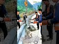 損傷した高速道路のガードレールを数秒でまっすぐにする：エンジニアが交換せずにねじれた鋼材を修復する方法をご覧ください。中国の驚異的に効率的なガードレール修復方法