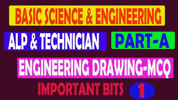 engineering drawing for alp cbt 2 | Basic Science and Engineering for RRB ALP Paper 2|MCQ-1