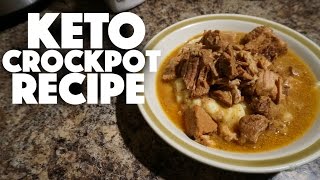 Keto Crock Pot Pork Recipe - low carb - ketogenic diet - ketosis - keto diet recipes - high fat