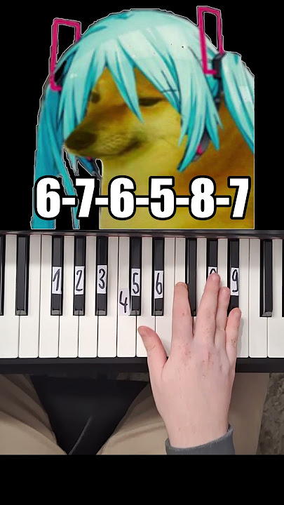 Miku Piano Tutorial #shorts
