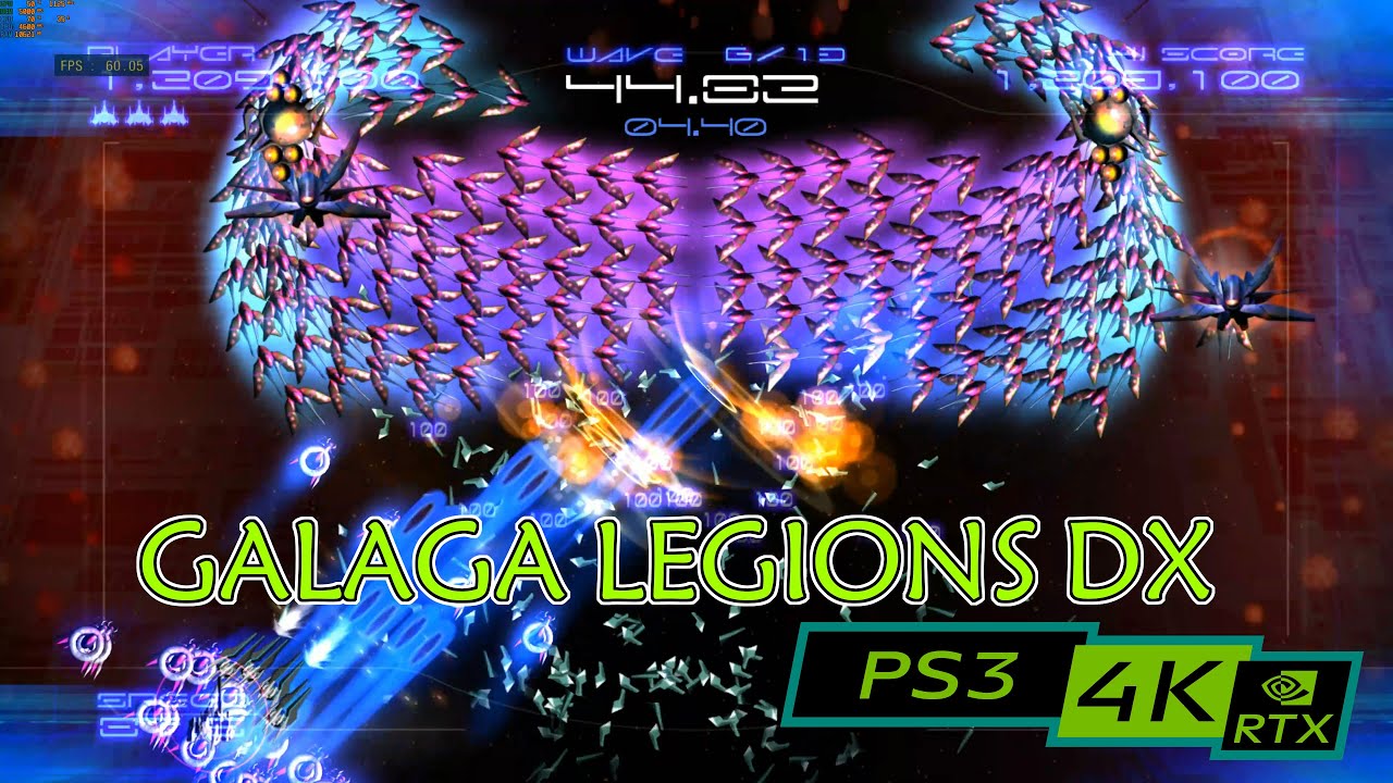 GALAGA LEGIONS DX / 4K PS3 emulator RPCS3 / RTX 2080ti x i7-9700kf - YouTube