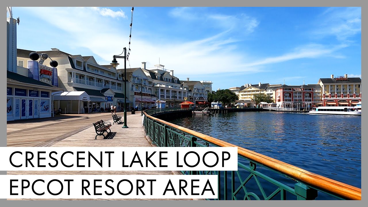 Our FAVORITE Walt Disney World Resort Area: Crescent Lake Walking Tour!