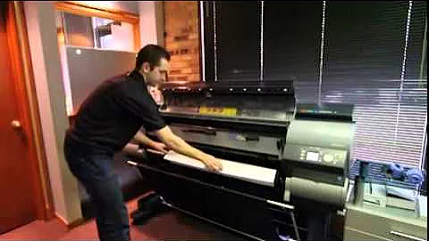 Loading Roll Paper & Cut Sheets into a Canon IPF8300