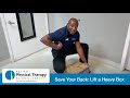 Save Your Back: How to Lift a Heavy Box