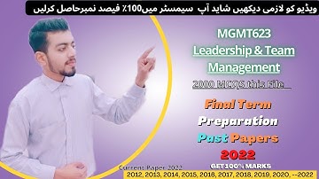 MGMT623 final term exam preparation 2022 | MGMT623 Past Papers | MGMT623 Current Paper 2022