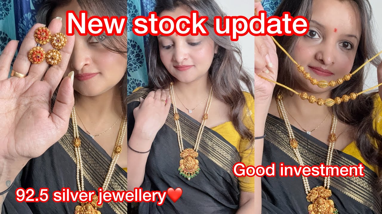Silver jewellery new stock update ❤️beads long hara, studs, necklaces n chokers +91 70199 35174