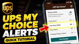 How to configure UPS My Choice alerts for smoother work-from-home deliveries - Quick Tutorial