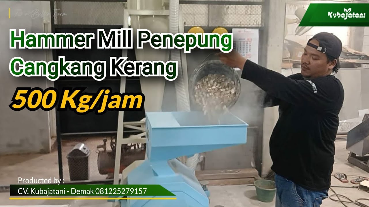 Mesin Hammer Mill Turbo Penepung Cangkang Kerang