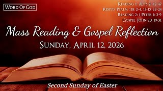 Todays Catholic Mass Readings And Gospel Reflection - Sunday, April 12, 2026
