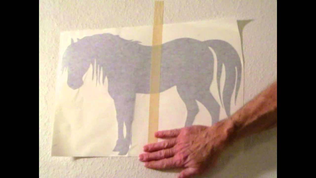 Vinyl Wall Decal Installation YouTube