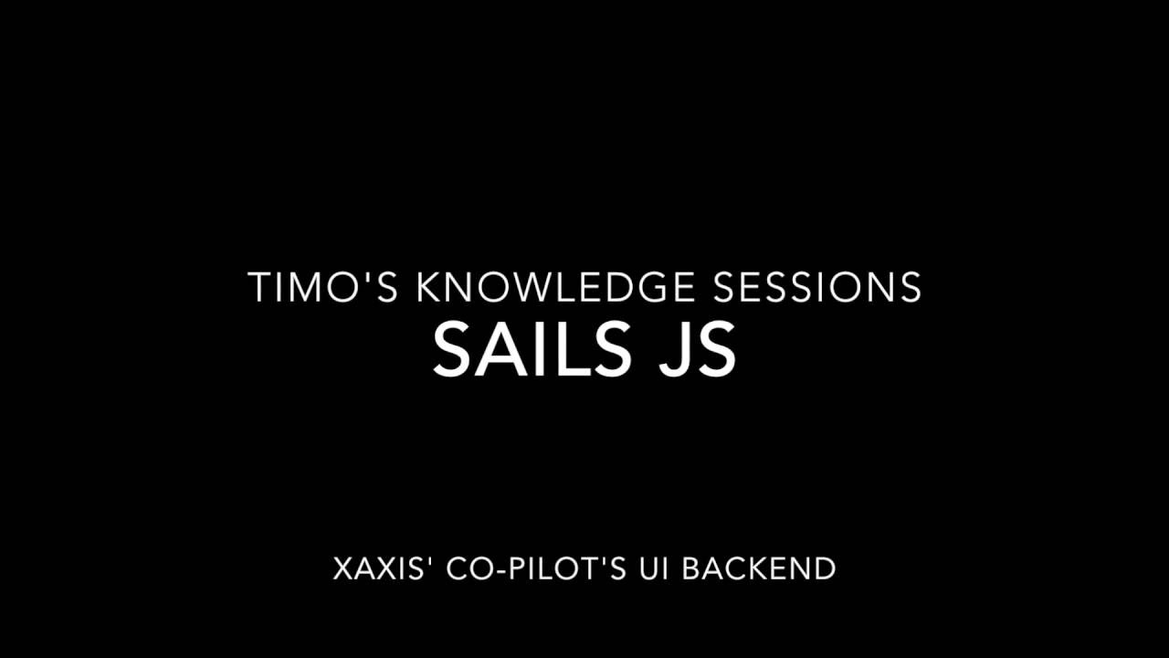 Setting up a back end API with Sails JS in 10 minutes! - YouTube