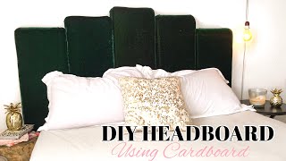 DIY HEADBOARD USING CARDBOARD || MANDY MOORE INSPIRED HEADBOARD // ROOM DECOR || MSS WINNIE