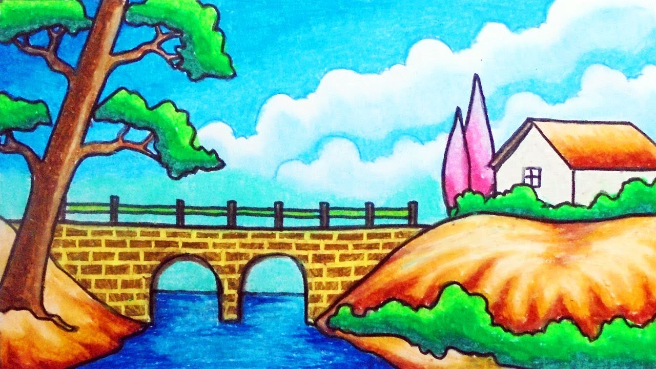 Featured image of post Easy Bridge Scenery Painting / It really inspires me a lot to do digital painting.