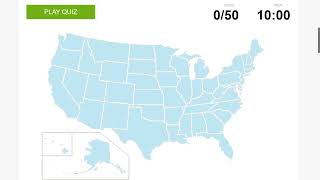 US States Quiz - Sporcle First Attempt in 2m10s