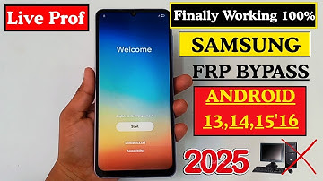 Samsung FRP Bypass New Trick 2025 —New Working Method | Android 13,14,15,16 |  Step By Step